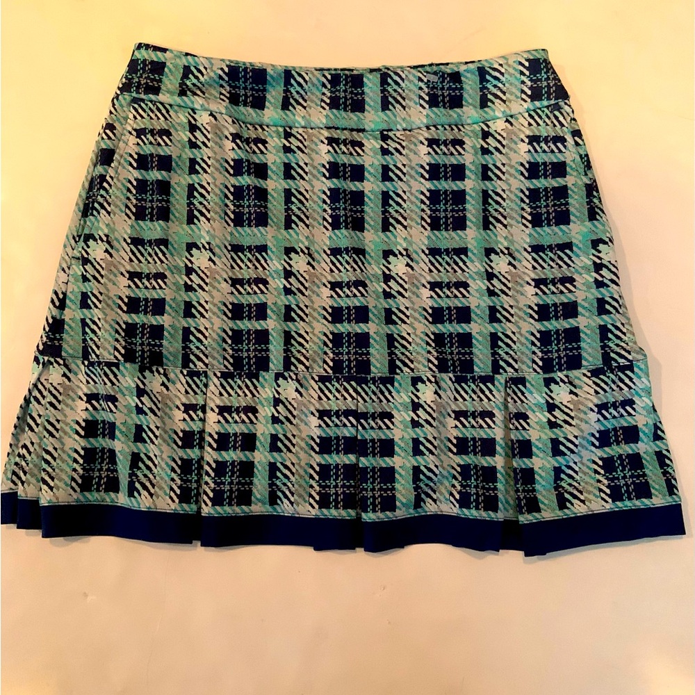 EP New York Plaid Pleated Skort Color Inky Size Small Golf Tennis Pickleball - Picture 5 of 11